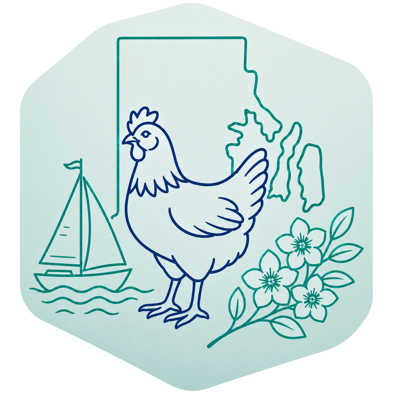 Rhode Island outline