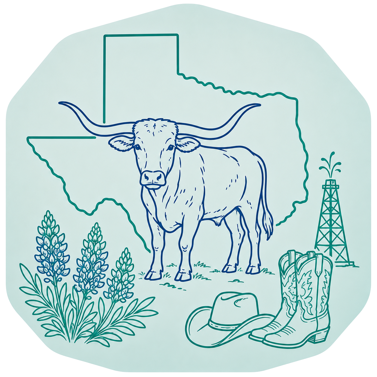 Texas outline