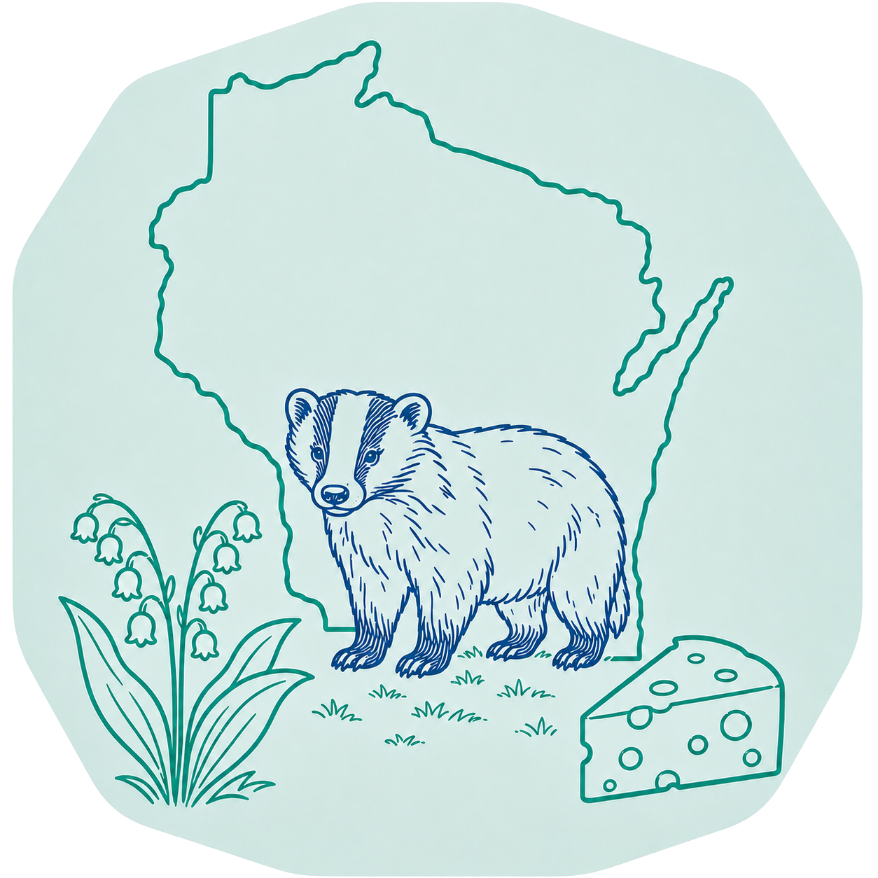 Wisconsin outline